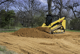 Skidsteer Leveling Land for New Property Development